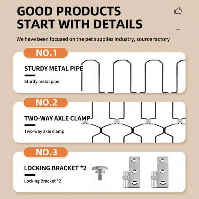 Cancello Pieghevole in Metallo per Animali Domestici, Barriera Retrattile per Interni, Recinzione Durevole e Salvaspazio per Casa, Porte, Corridoi e Sca