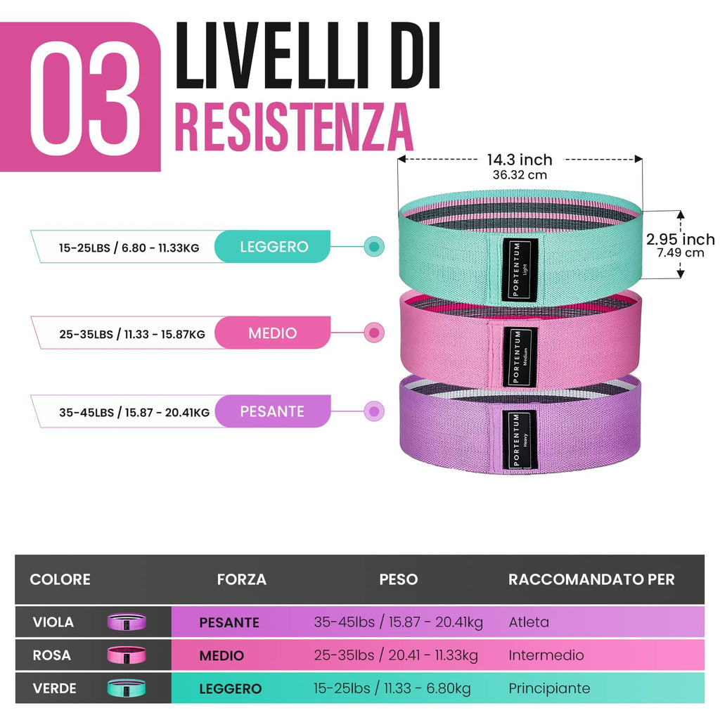 PORTENTUM Lower Body Exercise Set