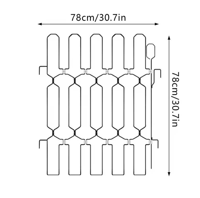 Cancello Pieghevole in Metallo per Animali Domestici, Barriera Retrattile per Interni, Recinzione Durevole e Salvaspazio per Casa, Porte, Corridoi e Sca
