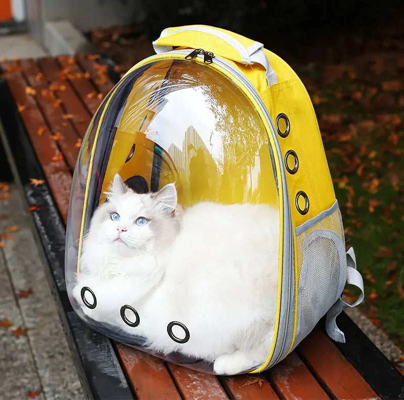 Cat Pet Carriers Dog pet backpacks portable transparent space capsules Soft Side Backpack  Travel Bags Outgoing cat supplies