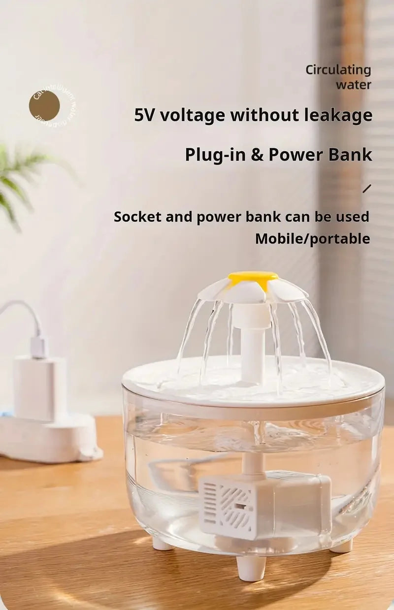 Fontana Acqua Gatti Cani USB Automatica - Silenziosa 5V