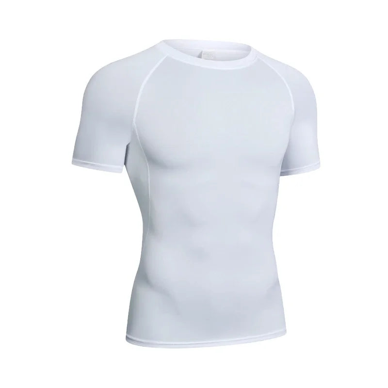 Compression Sport T-shirt Man Running Long Sleeve T Shirt Elastic Fitness Athletic Tee Gym Workout Sportwear Top