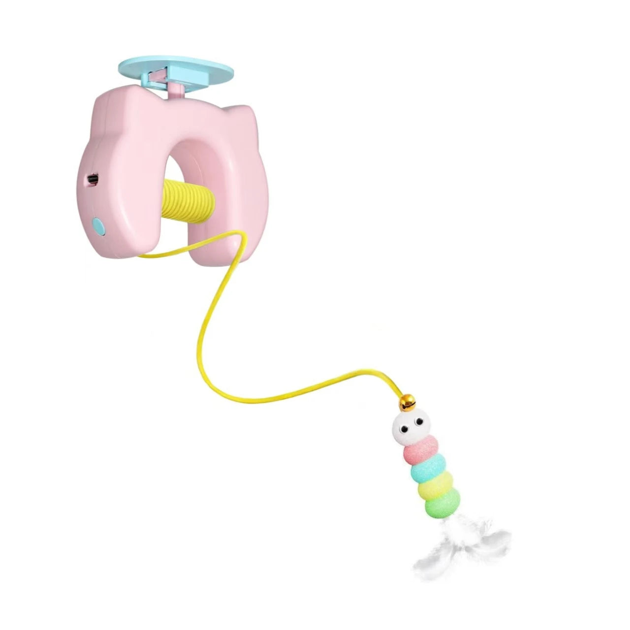 Giocattolo automatico per alleviare la noia per l'autodintrattenimento del gatto Bacchetta magica automatica per gatti Giocattolo per animali domestici Yoyo che salta intelligente per l'eserc