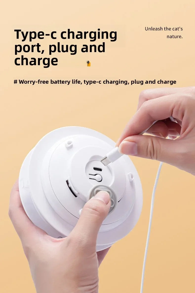 Electric cat turntable pet toy self-stimulating and relieving boredom automatic intelligent cat funny stick sports consumption