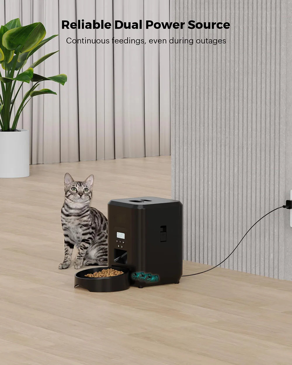 Distributore Automatico Cibo Cani Gatti - Timer Programmabile Smart