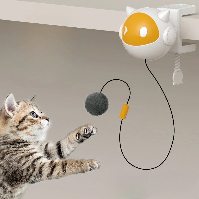 Automatic Lifting Cat Toy Ball Interactive Electric Pet Toy Self Moving Hair Ball Fun Hilarious Cat Balls Toys Pet Supplies