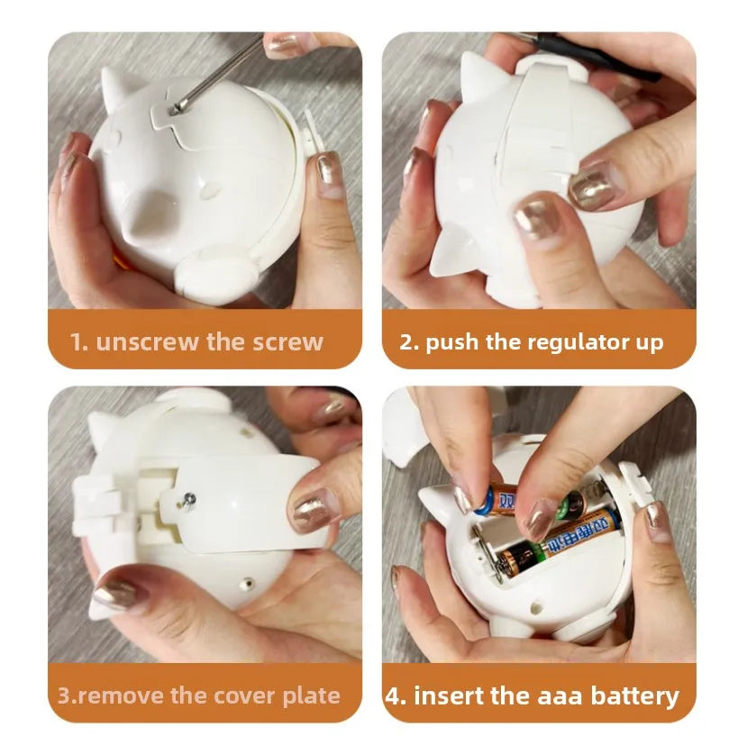 Automatic Lifting Cat Toy Ball Interactive Electric Pet Toy Self Moving Hair Ball Fun Hilarious Cat Balls Toys Pet Supplies