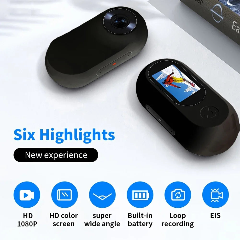 Collare per localizzatore di cani 1080P ad alta definizione, non è necessario per collare per gatti WiFi, fotocamera sportiva/sport con registrazione video