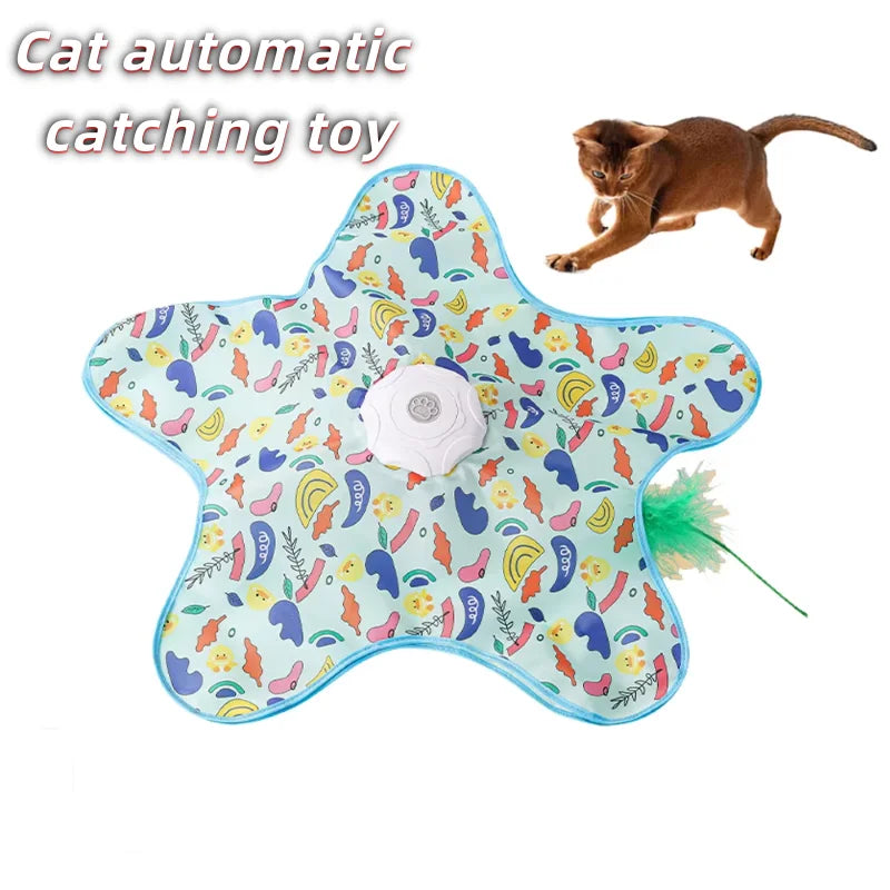 Electric cat turntable pet toy self-stimulating and relieving boredom automatic intelligent cat funny stick sports consumption