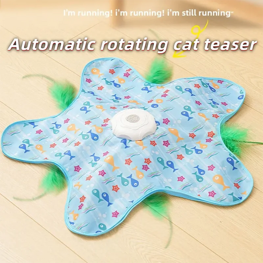 Electric cat turntable pet toy self-stimulating and relieving boredom automatic intelligent cat funny stick sports consumption