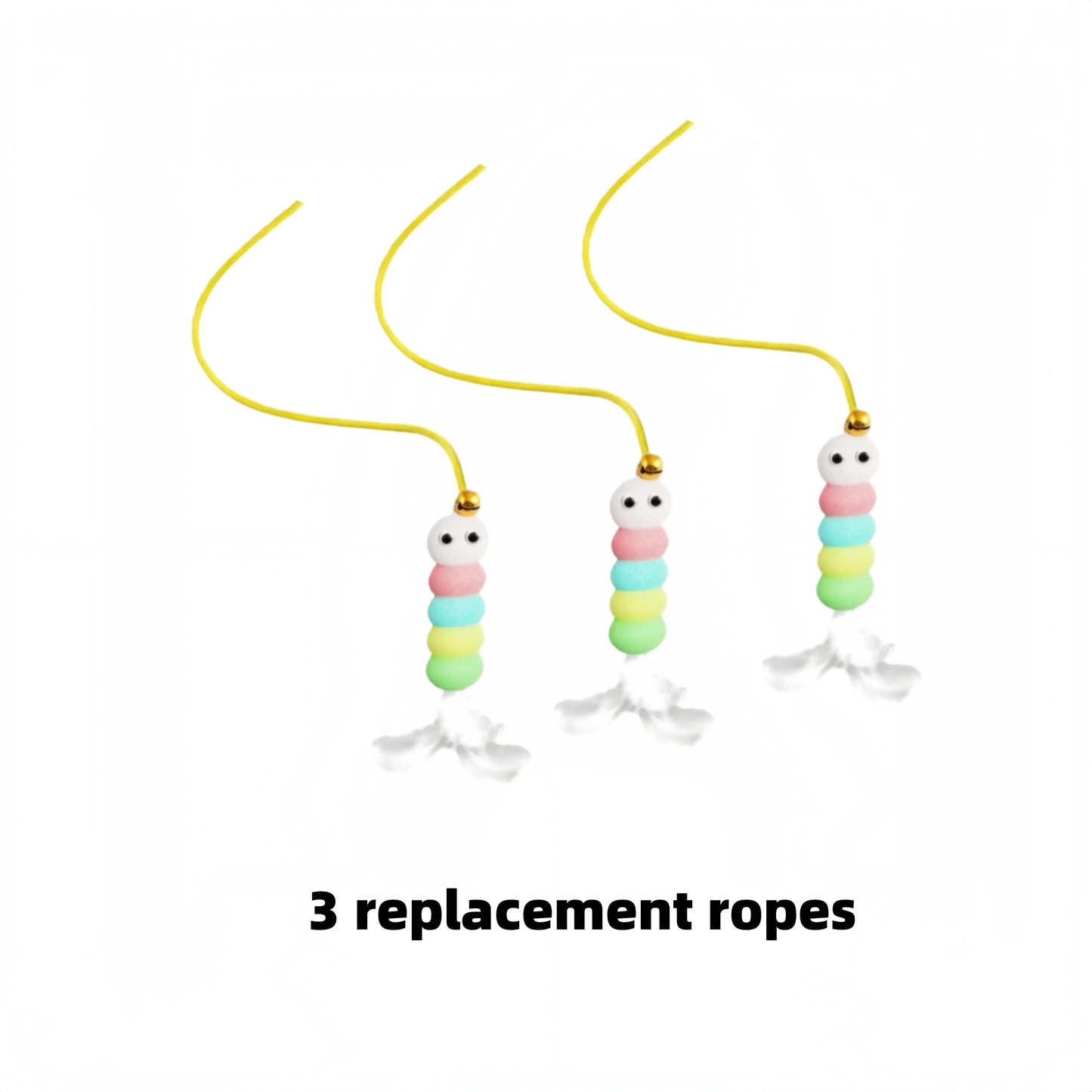 Giocattolo automatico per alleviare la noia per l'autodintrattenimento del gatto Bacchetta magica automatica per gatti Giocattolo per animali domestici Yoyo che salta intelligente per l'eserc