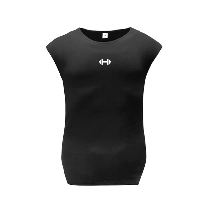 Summer Cotton Breathable Sleeveless T-shirts Gym Running Sport Vests Bodybuilding Workout Clothing Mens Fitness Muscle TankTops
