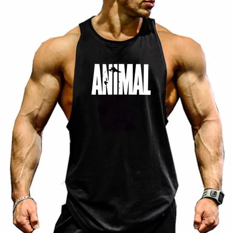 Sleeveless Sweatshirt Fitness Clothing Vests Muscular Man Singlet Men Gym Shirt Men's Clothes Top for Fitness Stringer Vest Tops