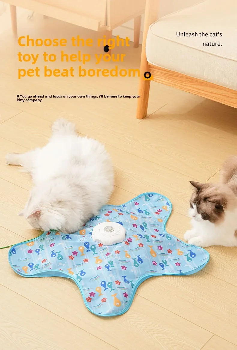 Electric cat turntable pet toy self-stimulating and relieving boredom automatic intelligent cat funny stick sports consumption