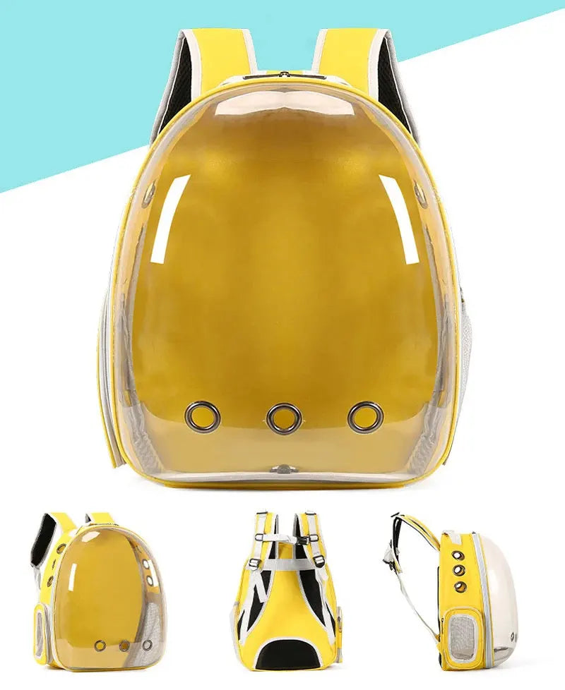 Cat Pet Carriers Dog pet backpacks portable transparent space capsules Soft Side Backpack  Travel Bags Outgoing cat supplies