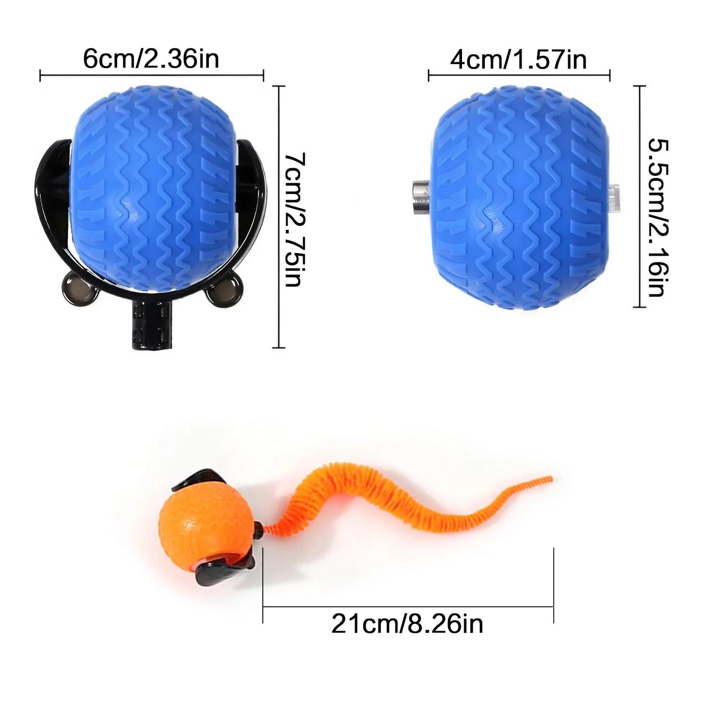 Automatic Rotating Smart LED Interactive Cat Teasing Ball Obstacle Avoidance Playful Pets Toy