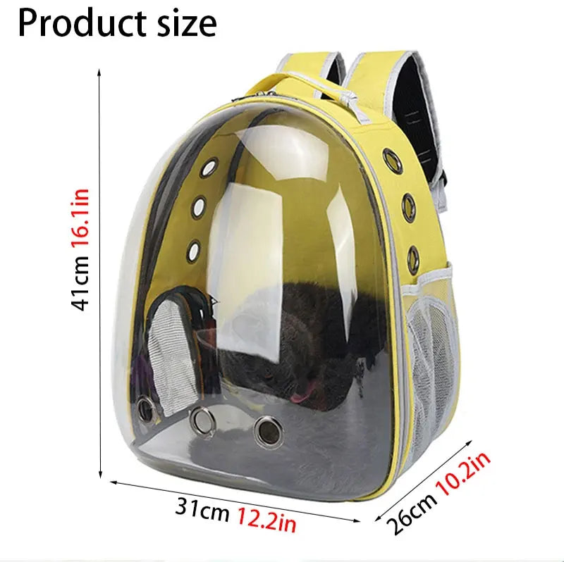 Cat Pet Carriers Dog pet backpacks portable transparent space capsules Soft Side Backpack  Travel Bags Outgoing cat supplies