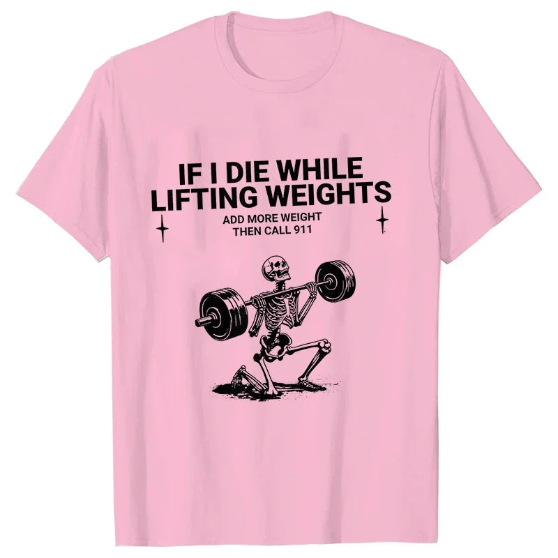 Gym Workout T-shirts for Men Clothing Funny Weightlifting Tshirts Short Sleeve Tops Clothes Fitness Exercise Tee Shirts Homme