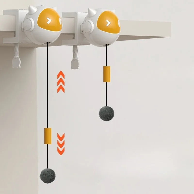 Automatic Lifting Cat Toy Ball Interactive Electric Pet Toy Self Moving Hair Ball Fun Hilarious Cat Balls Toys Pet Supplies