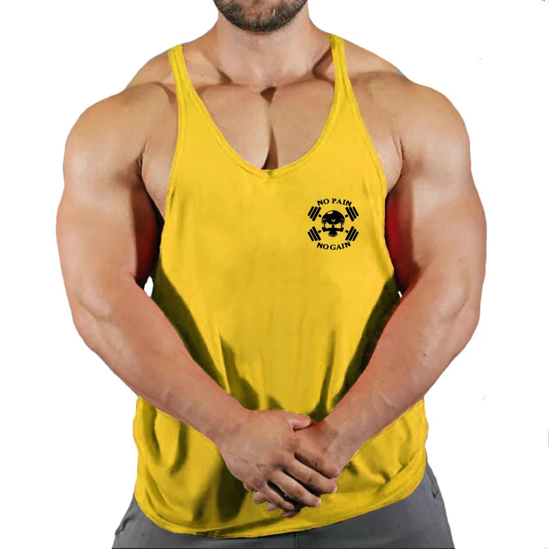 Gym Vest Fitness Shirt Muscle Man Singlet Men Tank Tops Stringer Sleeveless Sweatshirt Men's Singlets Top for Fitness Clothing