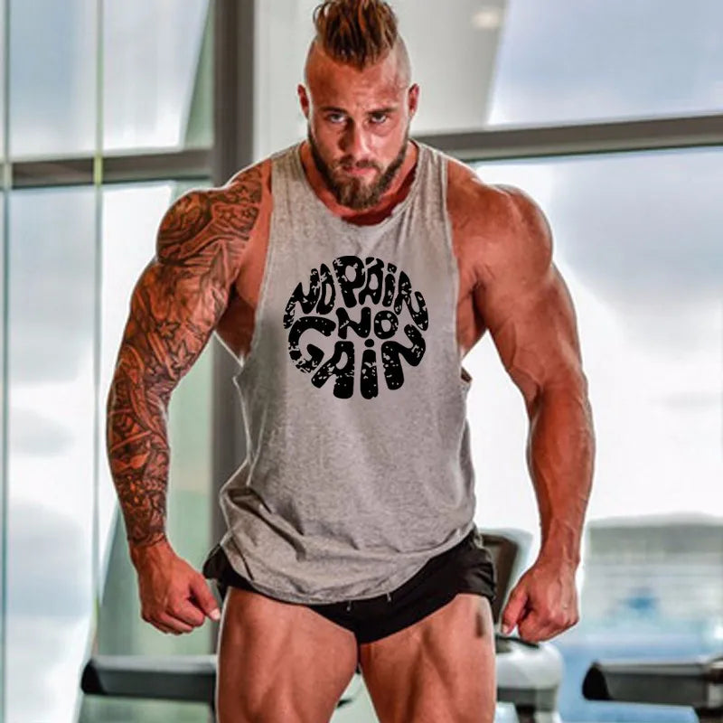 Sleeveless Sweatshirt Fitness Clothing Vests Muscular Man Singlet Men Gym Shirt Men's Clothes Top for Fitness Stringer Vest Tops