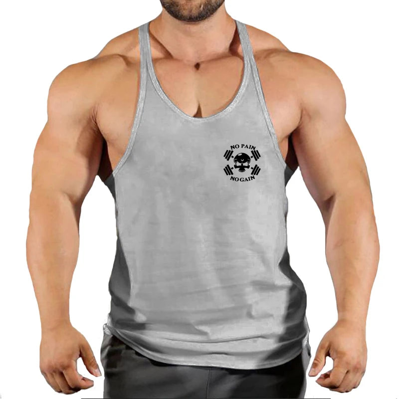 Gym Vest Fitness Shirt Muscle Man Singlet Men Tank Tops Stringer Sleeveless Sweatshirt Men's Singlets Top for Fitness Clothing