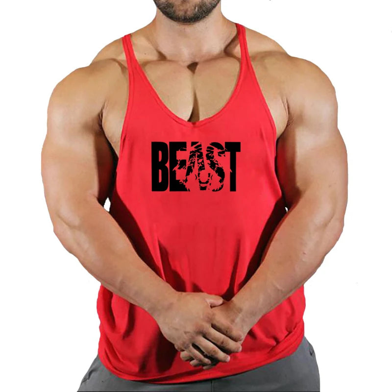 Gym Vest Fitness Shirt Muscle Man Singlet Men Tank Tops Stringer Sleeveless Sweatshirt Men's Singlets Top for Fitness Clothing