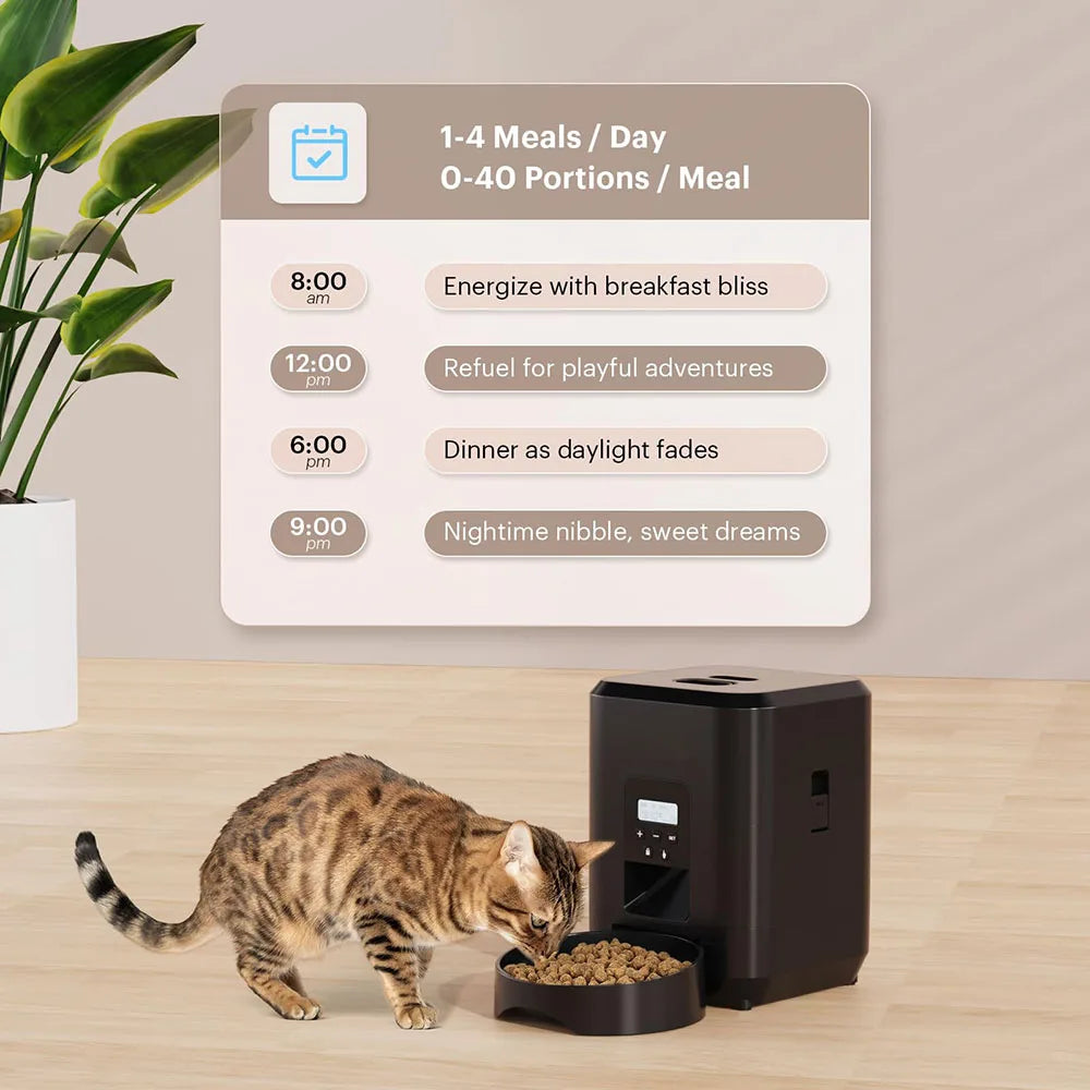 Distributore Automatico Cibo Cani Gatti - Timer Programmabile Smart