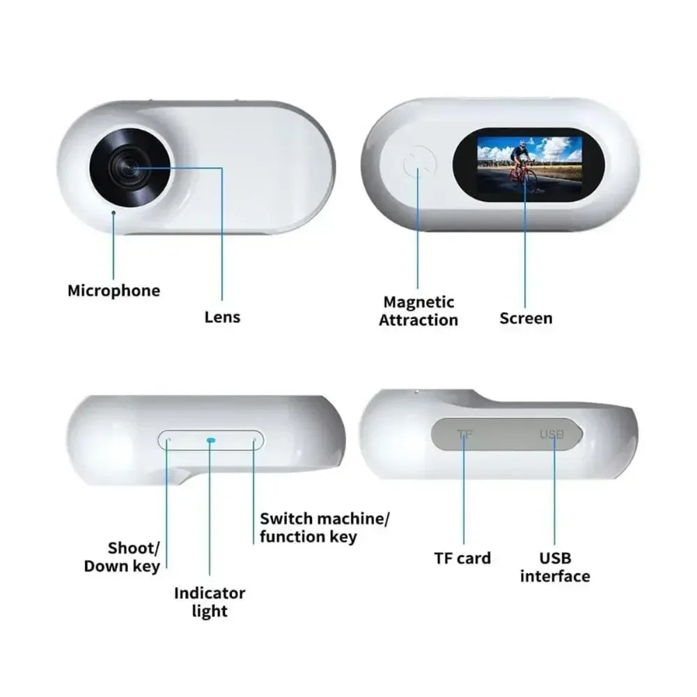 Collare per localizzatore di cani 1080P ad alta definizione, non è necessario per collare per gatti WiFi, fotocamera sportiva/sport con registrazione video