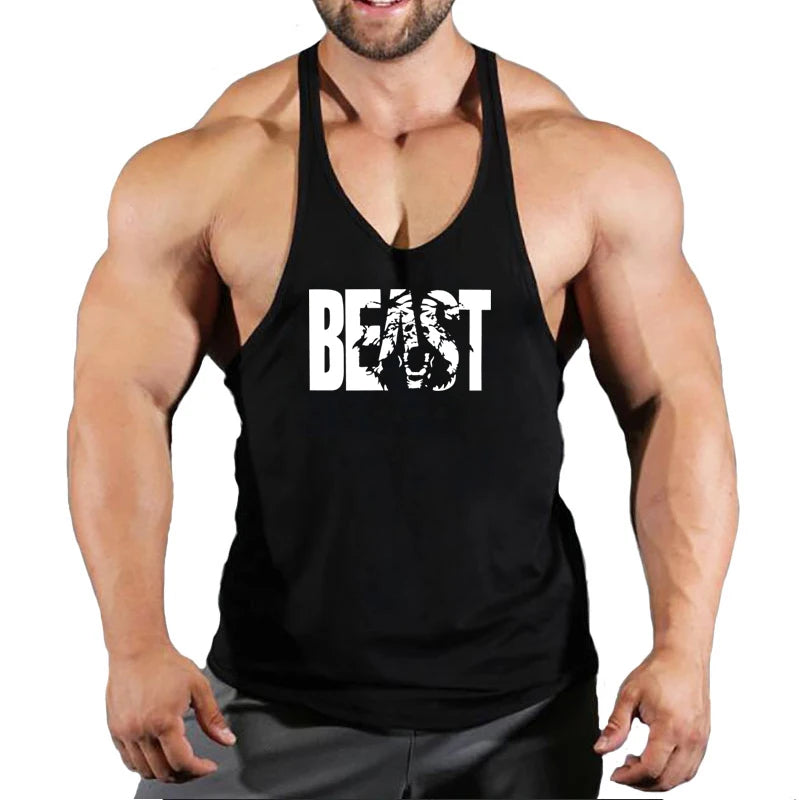 Gym Vest Fitness Shirt Muscle Man Singlet Men Tank Tops Stringer Sleeveless Sweatshirt Men's Singlets Top for Fitness Clothing