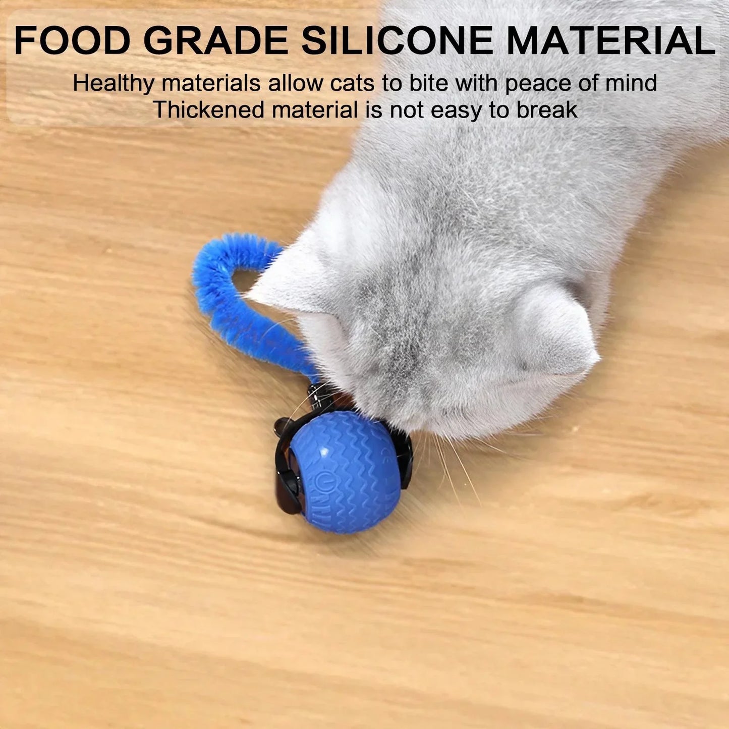 Automatic Rotating Smart LED Interactive Cat Teasing Ball Obstacle Avoidance Playful Pets Toy