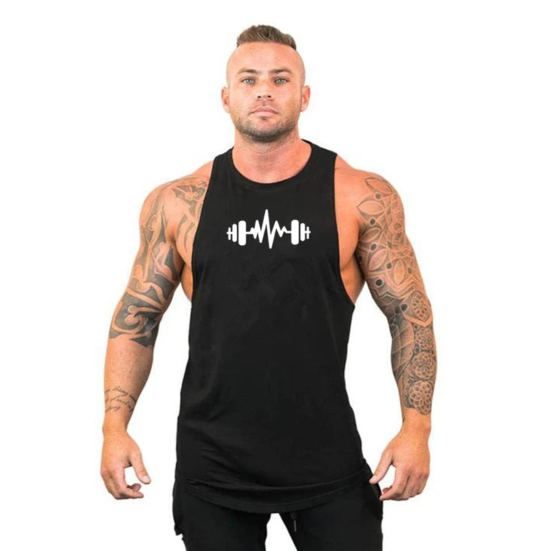 Sleeveless Sweatshirt Fitness Clothing Vests Muscular Man Singlet Men Gym Shirt Men's Clothes Top for Fitness Stringer Vest Tops