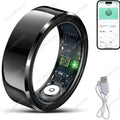 2025 Smart Ring Blood Pressure Heart Rate Sleep Monitoring Smartring IP68 & 5ATM Waterproof Multi-sport Mode Smartring Man Women