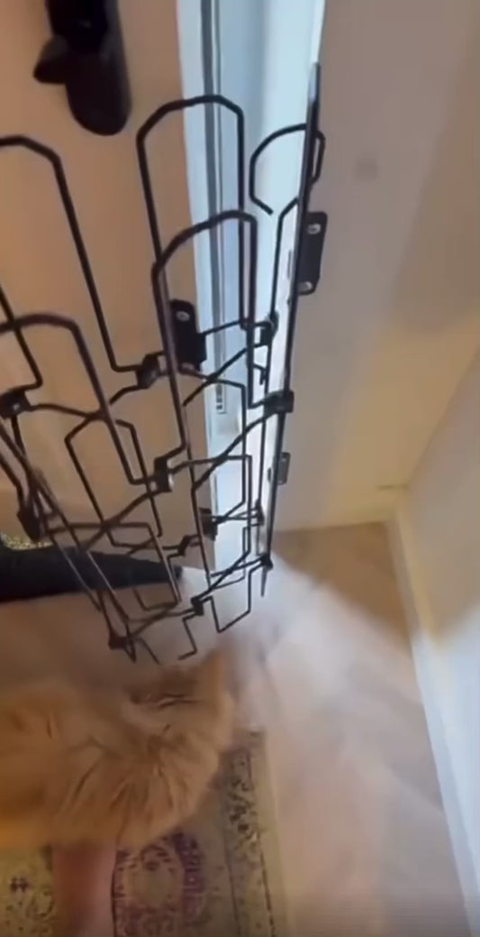 Cancello Pieghevole in Metallo per Animali Domestici, Barriera Retrattile per Interni, Recinzione Durevole e Salvaspazio per Casa, Porte, Corridoi e Sca